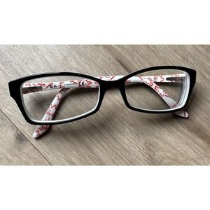 Ray Ban RB5234 5014 Black White Red Full Rim Eyeglasses Frame 53-16 140